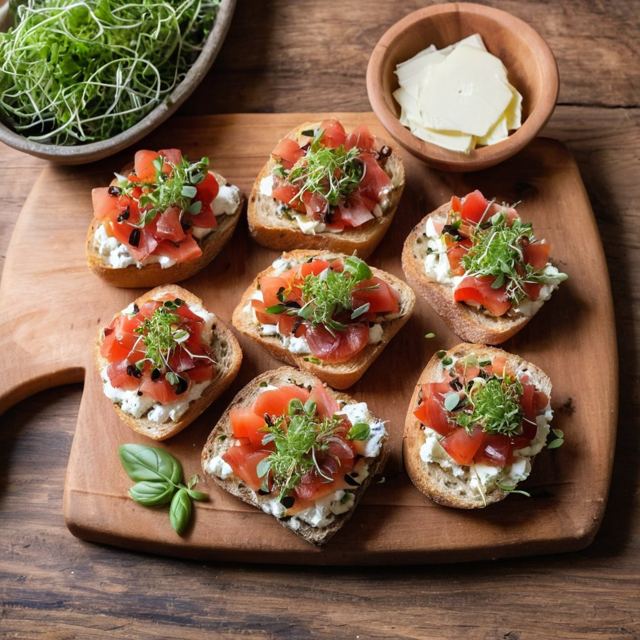 Bruschetta e girasole