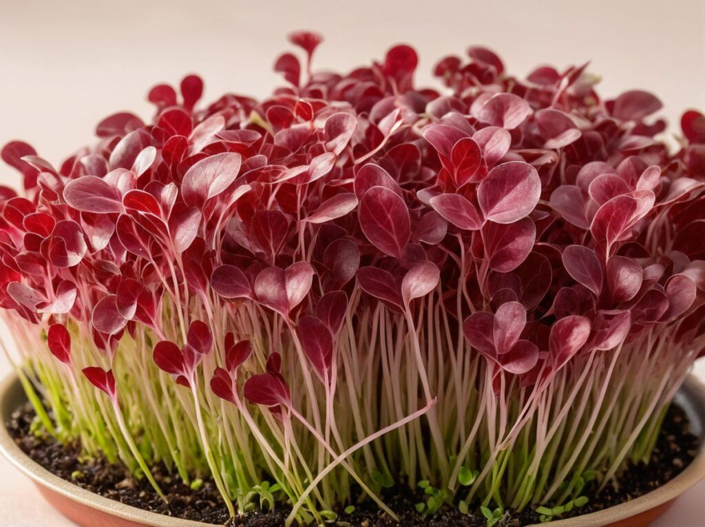 Microgreens di Acetosa venata rossa